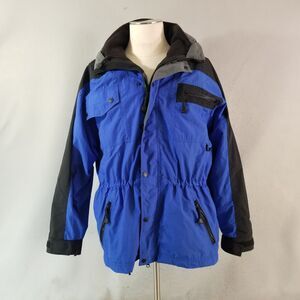 White Sierra coat jacket parka men's medium blue snowboard ski outdoor thermal